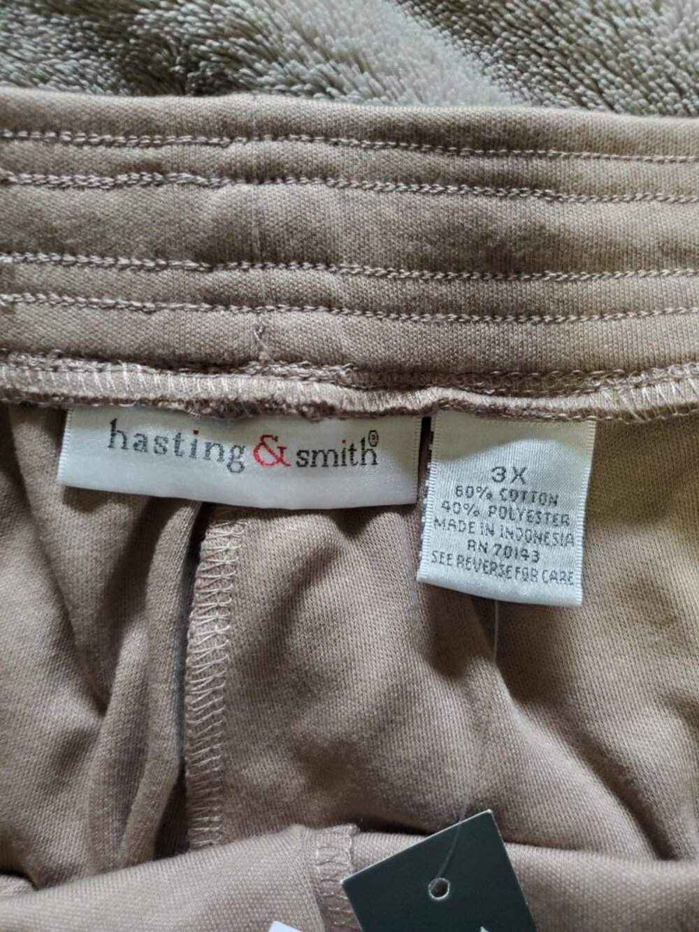 NWT Women's Hasting & Smith Drawstring Waistband Knit Shorts - Size 3X - Picture 3 of 4